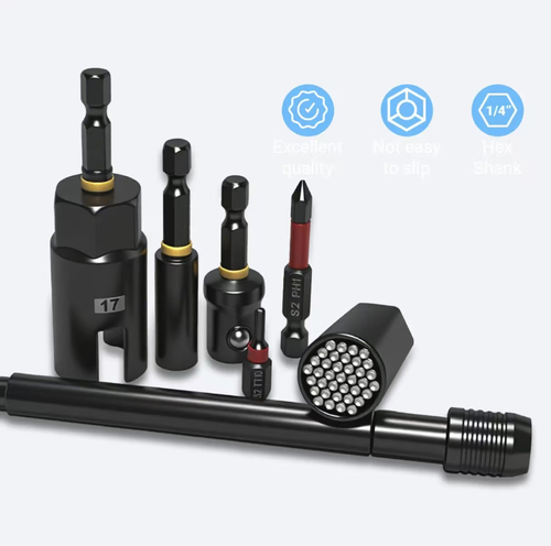 This 80-piece integrated magnetic impact nut wrench set features built-in strong magnetic adhesion to prevent falling off, and is forged from high-carbon steel for excellent shock resistance and durability. The full range of socket heads covers various scenarios, and the portable storage box is neatly organized and easy to carry, making it a reliable tool for efficient disassembly and assembly in automotive repair, mechanical maintenance, and DIY.