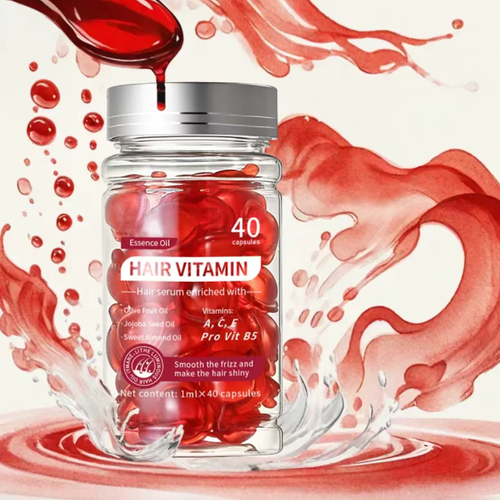 If you place an order today, you will receive 3 bottles of plant extract essence vitamin hair care essential oil soft capsules, totaling 120 capsules. This 40-capsule bottle of hair care essential oil soft capsules is like a hair-nourishing bomb wrapped with plant essence inside a ruby. It addresses issues such as oily scalp, uneven hair texture, and hair loss, and leaves your hair smooth and shiny without any stickiness. It's perfect for business trips and easy to store.