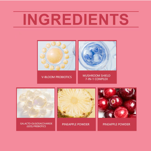 This female probiotic capsule contains V-BLOOM bacteria, mushrooms, cranberries, etc. It helps balance the vaginal flora and stabilize the acid-base balance. The capsule is easy to swallow and can be taken once a day without any burden. It is a light option for private care. Place your order today and you will receive 3 bottles of the Queen of Beneficial Bacteria for Women - a product that removes odors and regulates acid-base balance.