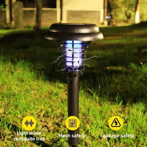 Outdoor solar mosquito killer lamp, efficient fly killer, two for only this price today