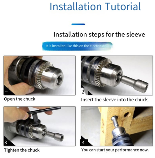 Strong magnetic sleeve, hardware operation adhesive magic tool, made of chromium-vanadium steel, with high hardness and excellent wear resistance. It is equipped with a permanent strong magnet, which can firmly attach screws and other parts. It is compatible with various tools such as lithium battery drills and hand drills, doubling the efficiency of hardware operations, making them both effortless and worry-free.