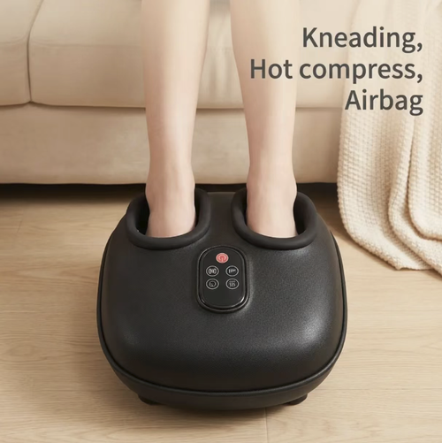 Fully automatic kneading foot therapy machine, with multiple sets of massage contacts built-in, capable of kneading all the foot bottom acupoints in all directions. Combined with the constant temperature heating function, it promotes circulation and relieves soreness. One-click intelligent operation is simple and easy to use. The machine is small in size and doesn't take up much space, allowing you to enjoy a comfortable foot bottom SPA at home.