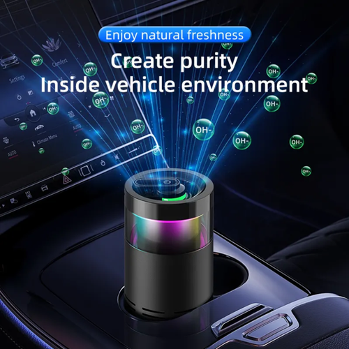 Refresh your car's air in 3 minutes! This car purifier transforms your car into a mobile forest oxygen chamber. Its purification speed is incredibly fast. Within 3 minutes of powering on, it can sweep away 99.9% of toxic gases such as formaldehyde, benzene, and TVOC in your car. Even the choking smoke from smokers right after a cigarette can be instantly absorbed.