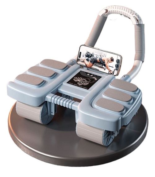 Fitness Powerhouse - Luxurious Ab Wheel! Upgraded with luxury features, it automatically rebounds, has intelligent braking, is super convenient, has six-hand support for stability, comes with a built-in phone holder, allowing you to enjoy both fitness and binge-watching, helping you effortlessly achieve a great physique!