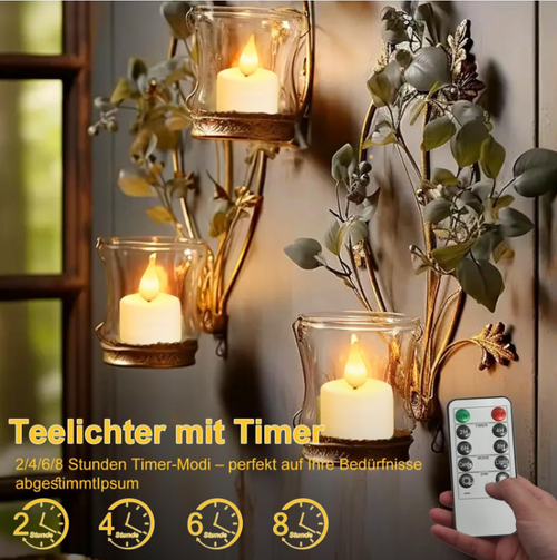 Non-flaming electronic candle lamp, magnetically attached for charging, with a battery life of 50 hours (5 times that of the regular model), and infrared remote control for adjusting brightness. The flame-like warm light is soft and realistic, suitable for various scenarios, and safe with no risks. The package includes a charging base and wires. It can be charged simultaneously with multiple wicks, making it easy to store and allowing for a simple creation of a cozy atmosphere.