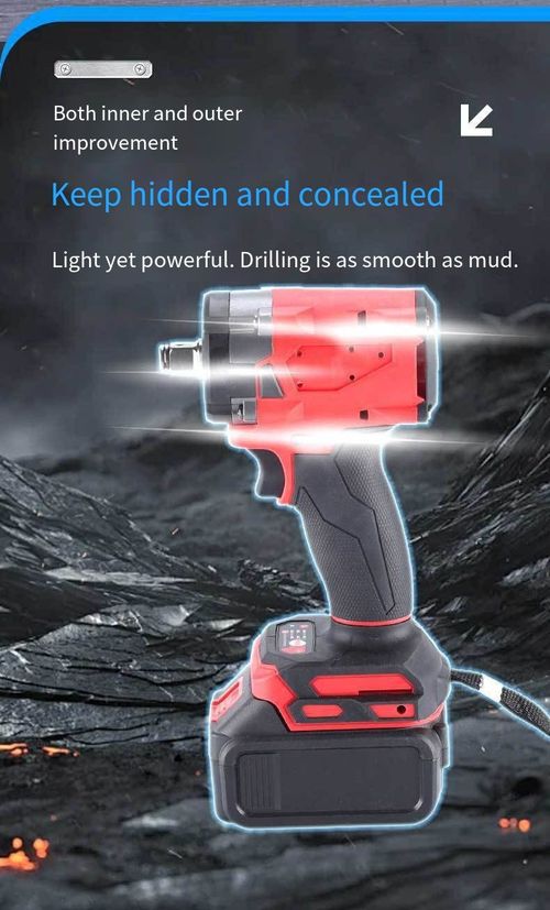 Lithium battery auto repair wind screwdriver machine. With lithium battery and cordless design, it has powerful and large torque, enabling effortless handling of car screws. The body is lightweight and easy to hold. It can also be expanded for various scenarios, making it an efficient and effortless tool for auto repair technicians and DIY enthusiasts to tighten screws.