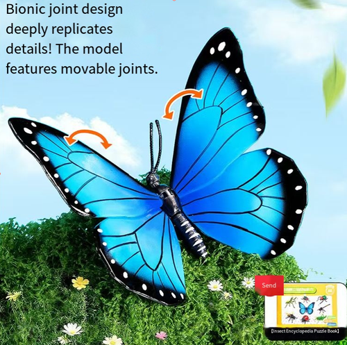 1:1 scale structure combined with hand-drawn details, accurately reproducing the real texture of insects. The movable parts can assume various lively postures such as hunting and flying. The accompanying educational manual allows for learning while playing. The portable storage box helps cultivate the habit of organizing and tidying up. It is an excellent educational and entertaining natural enlightenment item.