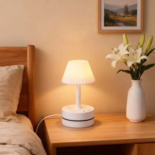 This portable power strip desk lamp features 3 sockets, along with 2 USB ports and 1 Type-C interface. It comes with a built-in phone stand and an included wall hook. The LED light is soft, equipped with an independent light control switch, and the flame-retardant casing has overload protection. It is suitable for use in dormitories, bedrooms, desktop offices, etc. It is a simple and practical multi-functional desk item.
