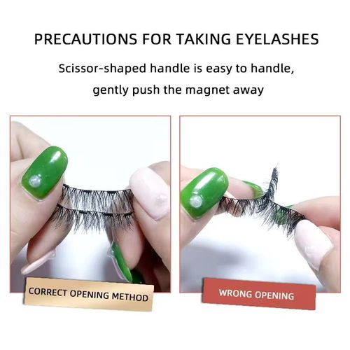Order today, you will receive 2 boxes of products, totaling 4 pairs , 8 pieces of magnetic false eyelashes! No glue is needed, and they can be easily attached in just 5 seconds. They can be easily removed without pulling the eyelid. The false eyelashes are soft and weightless, suitable for sensitive eyes. 8 pieces are sufficient for backup. It is very convenient for makeup and touch-ups during travel. Easily achieve the long eyelash effect like mom's. This lazy beauty method is simply perfect!