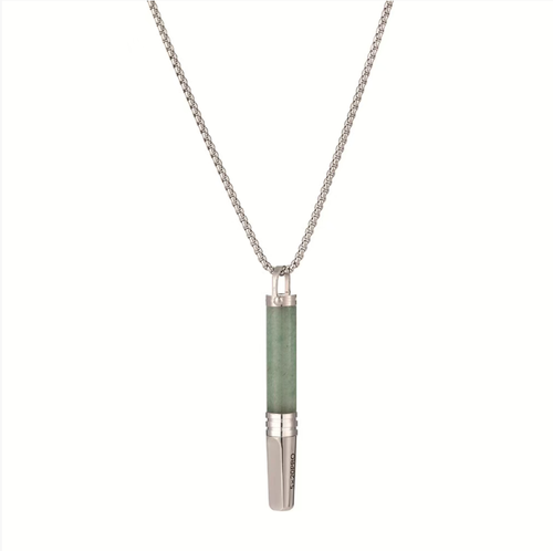 Natural tiger-eye stone anti-smoking necklace. When placed in the mouth and combined with fruit fragrance chips, it can help reduce the urge to smoke. The food-grade stainless steel cigarette holder is safe and durable. The neck design makes it convenient to carry and use at any time. The simple design is suitable for daily outfits. It is a practical accessory for easily resisting the urge to smoke.