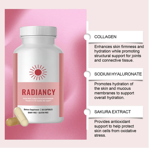 RADIACY Private Care Capsules, 1 bottle contains 120 capsules. Specifically designed for female sexual apathy! It contains ingredients such as collagen and maca root. Take 1 capsule daily. It can improve dryness and discomfort from the inside, regulate the bacterial flora, help restore moisture and relaxation to the private area, and easily relieve intimate awkwardness. Suitable for both working women and mothers. Take it with meals daily to regain comfort.