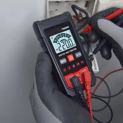 Digital multimeter, high-definition digital display , red and black probes, capable of measuring AC-DC voltage, current, resistance, continuity, with intelligent anti-burn protection. The body is compact and portable, easy to operate. It is a precise and efficient pocket wonder for electricians, electronics enthusiasts, and home circuit maintenance!