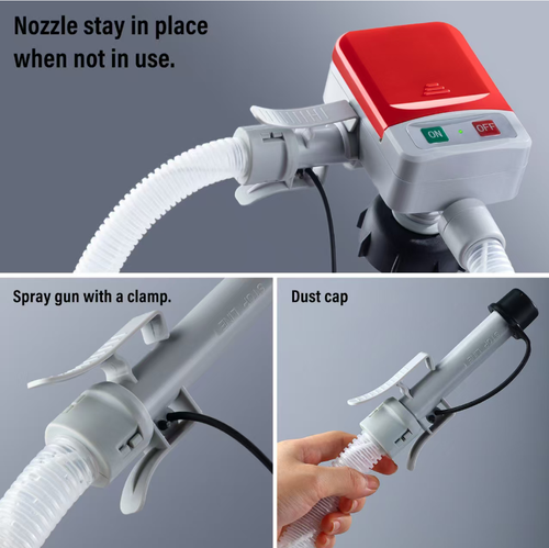 Powered by 4 AA batteries, with a pumping speed of 2.8 GPM. It is compatible with various liquids including gasoline and diesel. It has leak-proof function and automatic stop pump feature. The extended oil pipe is suitable for trucks and other equipment. It eliminates the need to lift the bucket and avoids leakage. It can be used by vehicle owners, farmers, and logistics personnel. It saves effort with a one-click oil transfer function and easily replaces manual operations.