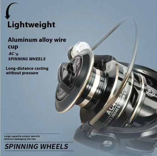 The champion of long-distance casting. The American CC metal line cup combined with the lightweight aluminum alloy line cup enables the casting to be like a flying arrow, allowing you to easily achieve the 100-meter goal. With a transmission ratio of 5.2:1, the line retraction is smooth and efficient. Every cast is precisely accurate, enabling you to seize the initiative in sea fishing and lures fishing and not miss any moment of catching fish.