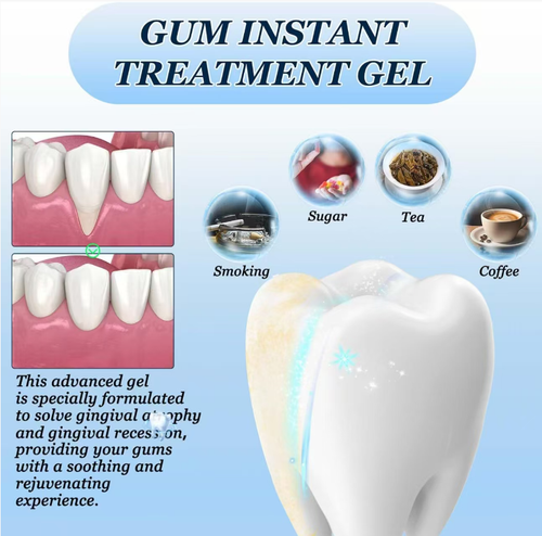 If you place an order today, we will send you a total of 5 bottles of gum disease repair gel. This is a treatment course that can be used for about three months. If you persist in using it, the results will be obvious. Our oral health experts will protect your mouth! It can repair the gums, enhance adhesion, reduce inflammation and discomfort, and solve various oral problems. Continued use will show significant effects and help you regain a beautiful smile!