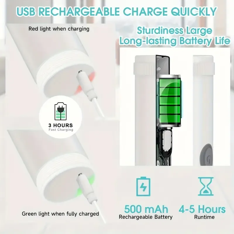 Sunshine Portable USB Rechargeable Power Cleaning Brush Household Electric Dish Scrubber Kitchen Tools