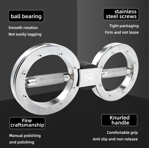 This resistance speed lever is designed with a metal frame and bearing mechanism. The circular textured grip is anti-slip and comfortable to hold. It can be folded for portability. It can exercise the arm and wrist muscles, strengthen the abdominal core, and is a portable fitness tool for office workers and beginners in fitness. It enables you to start your muscle shaping plan anytime and anywhere.