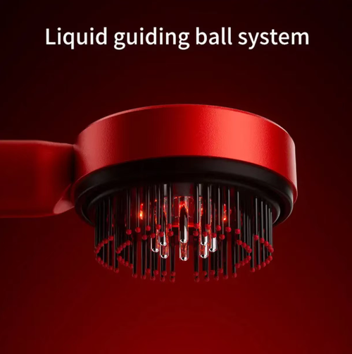 This red light scalp massager is a hair care savior: The liquid guiding ball precisely delivers the essence without waste. Red light nourishment + high-frequency vibration control oil secretion and hair loss prevention, strengthening the hair roots. It can be charged via Type-C port and is portable. It can be used on both dry and wet hair. You can enjoy a professional scalp SPA at home. It is suitable for both night owls and those with oily hair.