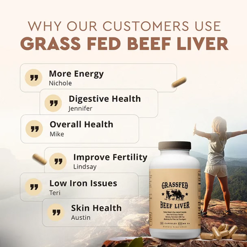 Order today and you will receive 2 large bottles, totaling 240 capsules of immune-boosting grass-fed beef liver capsules. These capsules are extracted from the livers of cattle raised on natural pastures. They contain no additives and are rich in pure natural nutrients. They can optimize metabolism, enhance immunity, provide energy, and offer multiple protective effects, thus leading to a brand-new healthy lifestyle.