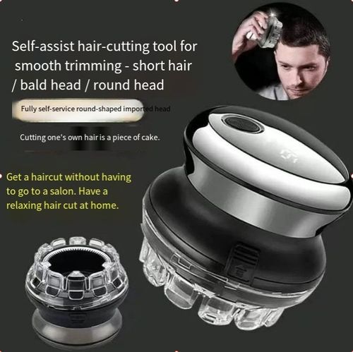 Full Self Help Flying Saucer Hair Shaving Flat Cut Home Hair Clipper,Our design concept is to cut hair in three seconds