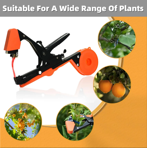This ergonomic trellis tying machine offers a comfortable grip and is easy to operate. It is suitable for various vine crops such as grapes and cucumbers, and the tying process is efficient and secure. If you place an order today, you will also receive a free 10,000 nails + 5 rolls of tape, allowing you to easily manage the vines and help your crops grow vigorously!