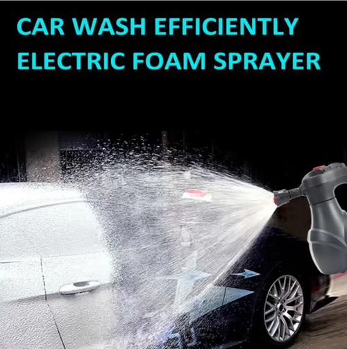 Good news for car wash enthusiasts! This electric sprayer features a four-turbine motor that sprays dense foam. It has a 2L large capacity for washing entire vehicles. The three-layer material is durable. The transparent water level line is clear. The grip is comfortable and doesn't cause hand fatigue. It can be charged once and used ten times. It is suitable for car washing, watering flowers, and cleaning windows. Even beginners can achieve professional results with it.