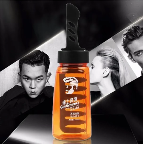 With its built-in comb, the cream can be easily applied without getting your hands dirty. After combing, simply put it back in the bottle and it's ready for use without cleaning. Even beginners can quickly achieve a sleek hairstyle. It has a large capacity and is easy to rinse, making it suitable for both commuting and casual outings. Order today and you will receive 2 bottles of the professional hair styling gel comb for men.
