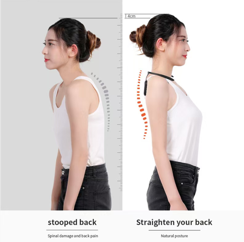 Ultrasound Lymphatic Relaxation Posture Corrector. It can intelligently detect and alert about hunchback. Ultrasound technology relieves lymphatic pressure in the shoulders and neck. USB charging is available. Suitable for both adults and children. It can be worn invisibly without affecting movement. 2 hours per day for 21 days to correct hunchback, develop an upright posture, and make the shoulders and neck more relaxed!