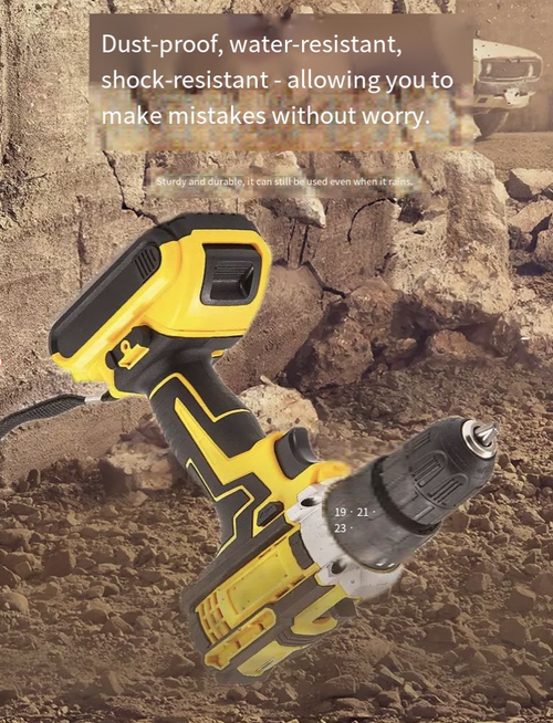 The all-purpose household tool set is here. The core lithium-ion drill has sufficient power, fast charging, and long standby time. It is equipped with a super complete accessories lineup. Different specifications of screw bits are suitable for various screws, wrenches and pliers can meet the needs of tightness, measuring tools can accurately control the size, cutting and grinding tools can handle fine processing, and there is a storage box for neat storage.