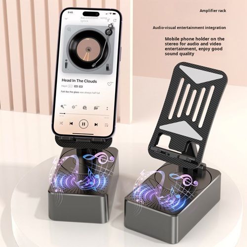 Popular Bluetooth Phone Holder Charging 3-in-1 Multifunctional Foldable Rotating Desktop Lazy Practical Stereo Speaker