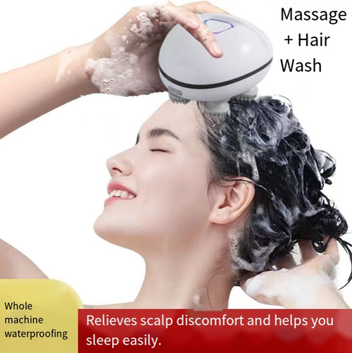 Intelligent head massager is here! It covers all the contact points to massage the acupoints, and has a built-in heating function to promote circulation. Say goodbye to head swelling and shoulder pain. With a quiet design that doesn't disturb others, 10 minutes a day will give your head a comfortable SPA experience, helping you relax every moment.