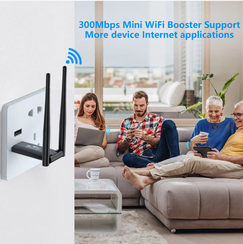 Order today and you will receive 5 plug-and-play WIFI signal boosters. This dual-antenna high-gain amplifier can precisely capture weak signals and has a transmission rate of 300Mbps, which can support the use of multiple devices. The USB interface is plug-and-play and is compatible with wall sockets and power strips. It can be paired with one click and is easy to operate, ensuring smooth viewing of TV series and work without any lag.