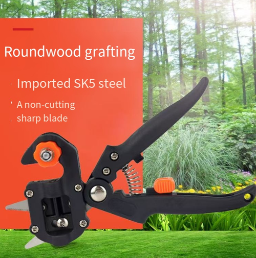 Professional-grade tree grafting tool, an efficient grafting instrument. With 3 different blade heads, it is suitable for various types of trees. The cutting process is 85% more effortless and has a high degree of fit, thereby increasing the survival rate. The operation is extremely simple, making it easy for beginners to master. The body is rust-proof and durable, suitable for batch grafting in orchards and gardening potting care. It is a tool for saving grafting efforts.