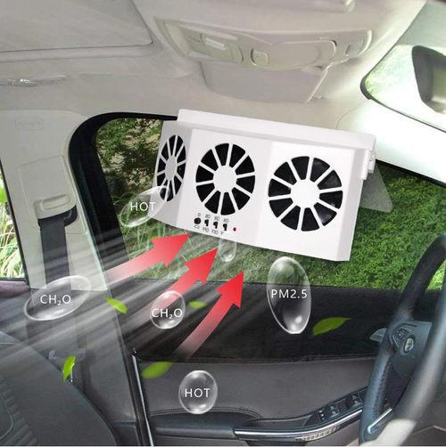 The third-generation multi-functional vehicle ventilation fan can quickly expel the heat inside the vehicle, filter PM2.5, formaldehyde, etc., and purify the air. It is easy to install, energy-saving and has a long battery life, making driving more refreshing and comfortable.