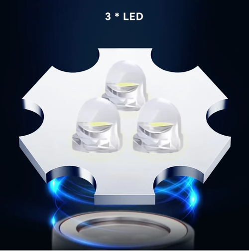 This flexible, magnetic and extendable flashlight can be folded to 17cm for portability, and can be extended to 57cm with a flexible hose that can be bent freely. It can easily enter narrow spaces without any pressure. It has dual strong magnetic attachments, which can also fix tools, it has 3 high-brightness LED lights to illuminate dark corners. It is rust-proof and durable, suitable for automotive repair, decoration and home use. It is the savior for hidden corners in any space.