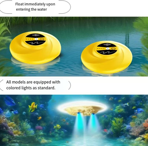 Floating water-resistant charging oxygen pump. It can be directly used for outdoor fishing while floating on the water surface. It is splash-proof and water-resistant. The charging design is portable and can provide stable oxygen supply even in power-off situations. It supports oxygen volume adjustment and can also be used for emergency oxygen supply in home fish tanks. It is a practical equipment for fishing and fish breeding.