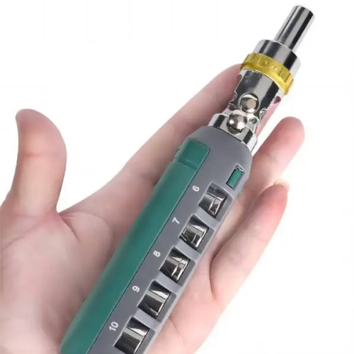 This multi-functional ratchet screwdriver is ingeniously designed. It features dual-wing storage, 180-degree rotation, 48-tooth ratchet with three-speed adjustment, universal compatibility, and is highly efficient and labor-saving. Whether for daily maintenance or professional operations, it can handle any task with ease. This screwdriver will become an indispensable and reliable assistant in your work. Hurry and place your order!