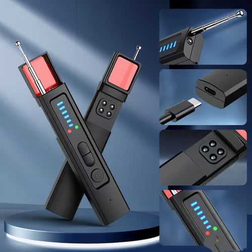 This camera detector is an excellent tool for privacy protection. It can accurately identify hidden cameras, eavesdropping devices and GPS trackers. With its simple operation, you can get started right away. It's portable and easy to carry. It can be used in scenarios such as hotels, car rentals, and rentals. In case of risks, it will automatically display an indicator light and give a vibration alert to alleviate the privacy anxiety in unfamiliar environments.