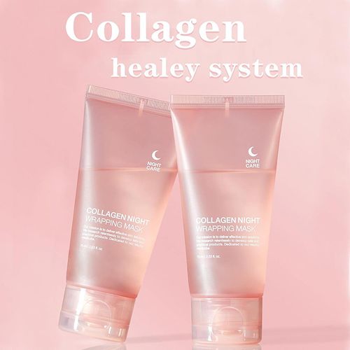 Korean Collagen Moisturizing Hydro-Pull Mask: The night collagen preservation film. Apply for 15 minutes to form a film. It cleans pores, replenishes collagen, and after removal, the face becomes hydrated and radiant, soft and smooth. It is an excellent helper for emergency treatment during long hours of sleep. Place your order today and you will receive 3 boxes of Korean collagen water-light plumping masks.