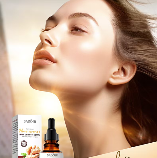 Order today and you will receive 10 bottles of hair growth and thickening ginger essence care lotion. The high-purity ginger extract combined with plant formulas can gently nourish the hair roots, reduce hair loss, smooth out frizzy and broken ends, and make the hair strong and smooth. Its refreshing texture is not greasy and can be used on both wet and dry hair. It is an excellent hair care product for repairing hair after perming and coloring, and improving hair loss.