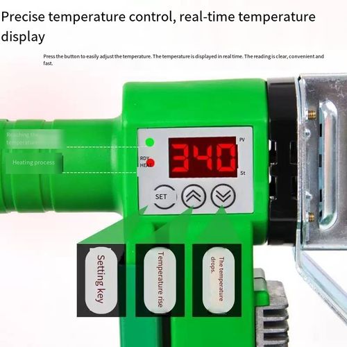This digital thermoplastic fusion machine features intelligent temperature control for precise temperature regulation. Dual cooling blocks ensure stable welding. Multiple nozzles are available to meet different pipe diameter requirements. The operation is convenient, and even beginners can easily complete professional-grade pipe welding, making waterway projects efficient and reliable.