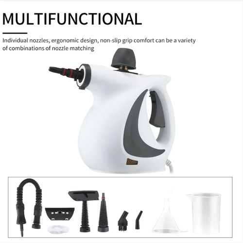 This high-temperature and high-pressure steam cleaner can produce 3.0Bar high-pressure steam within 15 seconds, achieving 99.99% sterilization and mite removal. It can quickly dissolve kitchen grease and stubborn stains in bathrooms. With a multi-accessory set, it can handle all-round cleaning in the house. It uses physical cleaning without leaving any chemical residue, making it an efficient and powerful tool for deep cleaning at home.