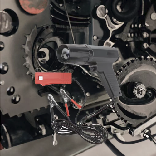 Specialized timing detection lamp for gasoline engines, compatible with gasoline engines of cars and motorcycles. The gun-shaped anti-slip body is sturdy and resistant to drops. The high-intensity xenon light provides clear observation. Precise calibration of ignition timing, improving power and fuel consumption. The complete set of accessories is portable and can be stored conveniently. It is a regular tool for auto repair and maintenance.