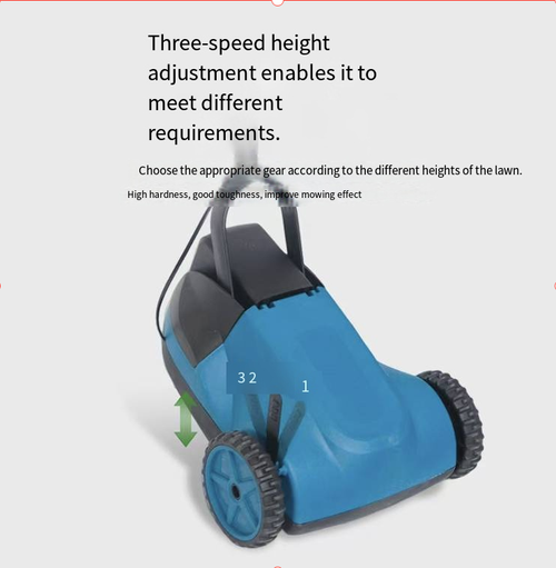 This household multi-functional electric lawn mower is equipped with a powerful motor and supports three levels of height adjustment. It can precisely trim the lawn and weeds. It is equipped with intelligent angle safety protection and a telescopic handle. It can be stored vertically without occupying much space, making it an efficient and convenient choice for small garden maintenance. It creates a tidy and fresh green space for your home.