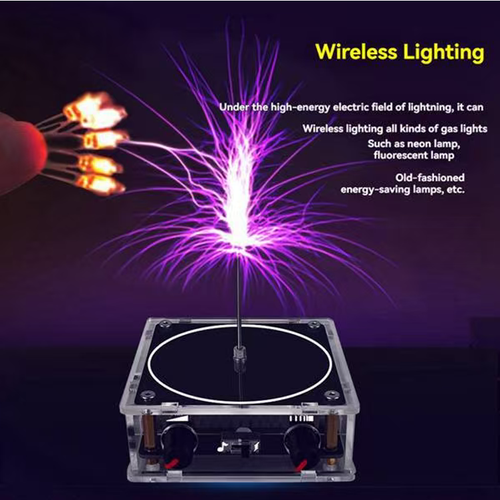 This music lightning box ingeniously combines lightning and music. The lightning can be controlled by hand, giving it a strong technological feel. It supports Bluetooth connection for mobile phones and can play lightning music. In the high-energy electric field of lightning, it can also wirelessly light up various gas lamps. Whether for personal use or as a gift, it can bring an unprecedented cool experience.