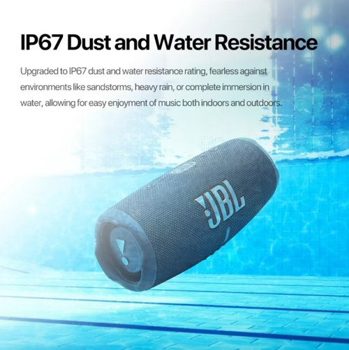 JBL Waterproof Subwoofer, the mobile live sound in your pocket, IP67 waterproof and dustproof, capable of withstanding heavy rain and sandstorms. JBL Pro Sound delivers powerful bass that resonates in your chest cavity, and it connects via Bluetooth 5.1 without lag. Fully charged, it can last for 12 hours. Light as a bottle of water, it can create a sound explosion in camping, bathrooms, or workstations - carry it with you and you're always in a livehouse!