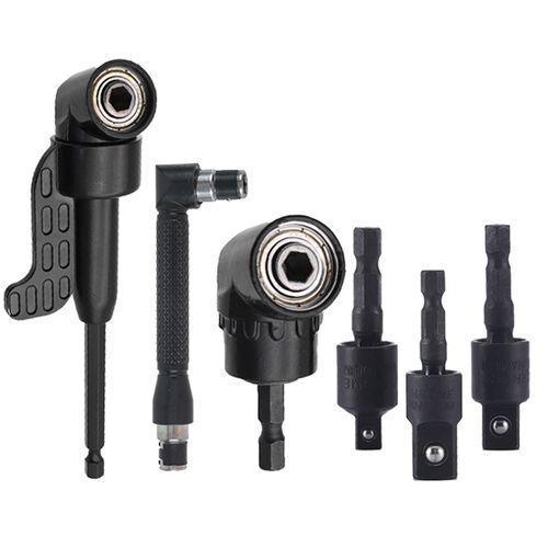 Screwdriver Taper: Easily handle narrow corners! 360° flexible rotation, solving the problem of screwing in tight spaces! High hardness material is durable and sturdy, with smooth rotation without any jamming. It can be used with a regular screwdriver, making maintenance and installation more efficient and worry-free. Compact and portable, it doesn't take up much space.