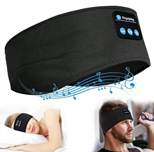 Bluetooth music headband sleep mask integrates a soft-touch headband, a Bluetooth earphone, and a light-blocking eye mask. It can be used for both sleep assistance and music listening during exercise. It has a long battery life and simple operation. Suitable for travel, midday naps, and before bedtime, it allows you to enjoy comfort in the music and darkness. It is a thoughtful companion for falling asleep and exercising.