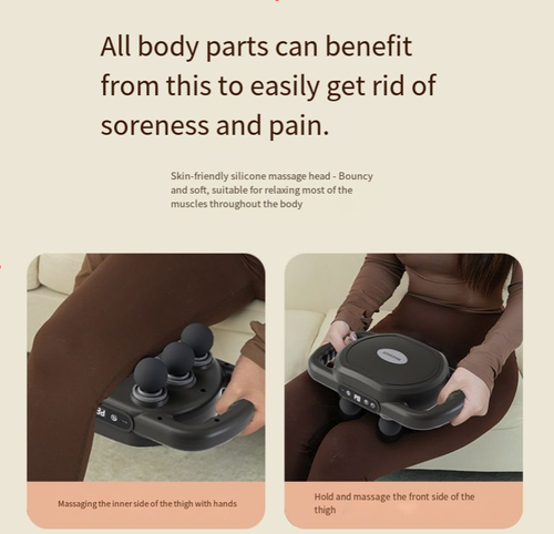 Place your order today and 12 heads will be upgraded to 30 heads.This fascial massage device has a 48KG force output that can penetrate up to 35mm of the fascial layer. It features multiple adjustment settings and intelligent timing function, is silent, non-slip, and easy to operate. It is suitable for office workers, fitness enthusiasts, and elderly people. It can quickly relieve muscle stiffness and soreness, making it your all-body muscle stress relief station.