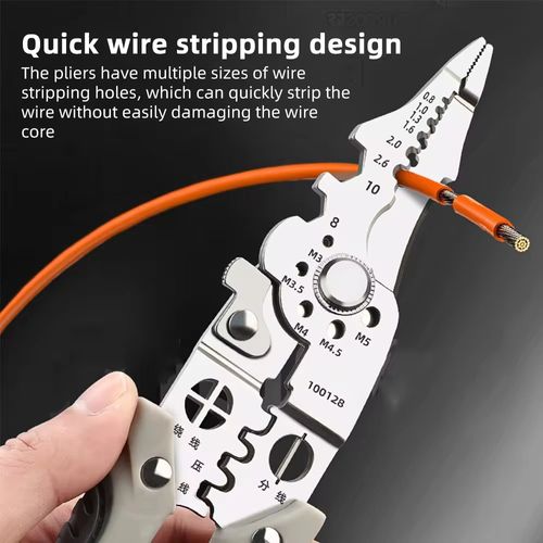 Wire stripping black technology, multi-function wire strippers, 98 functions in 1, can cut even the most complex wires